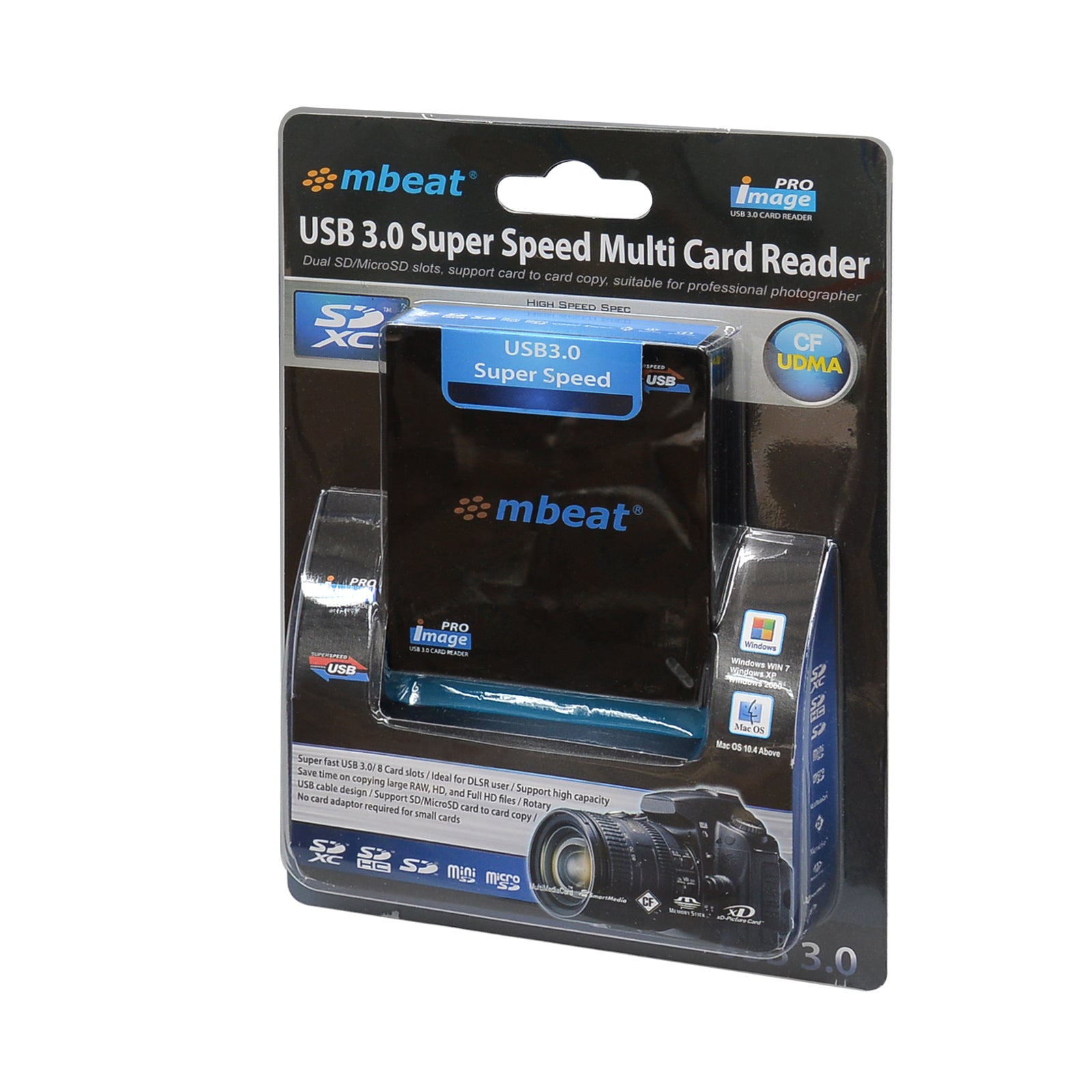 mbeat USB 3.0 Super Speed Dual SD & Micro SD Card Reader 