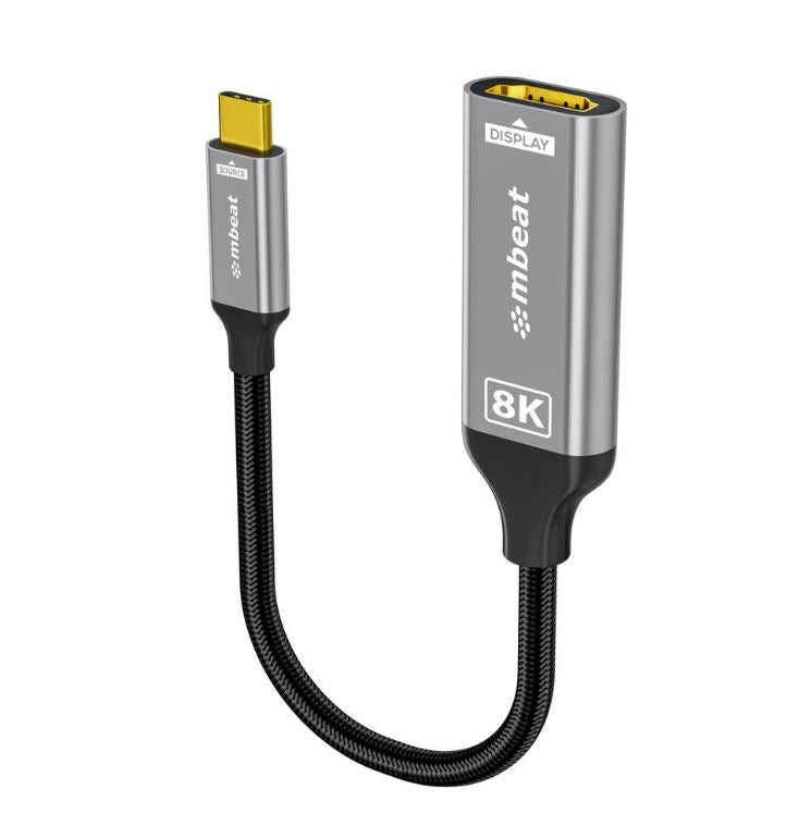 mbeat Tough Link 8K USB-C to HDMI 2.1 Adapter - Space Grey 