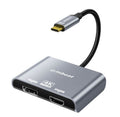 mbeat Tough Link USB-C Dual 4K/60Hz HDMI & DP Monitor Adapter MBEAT