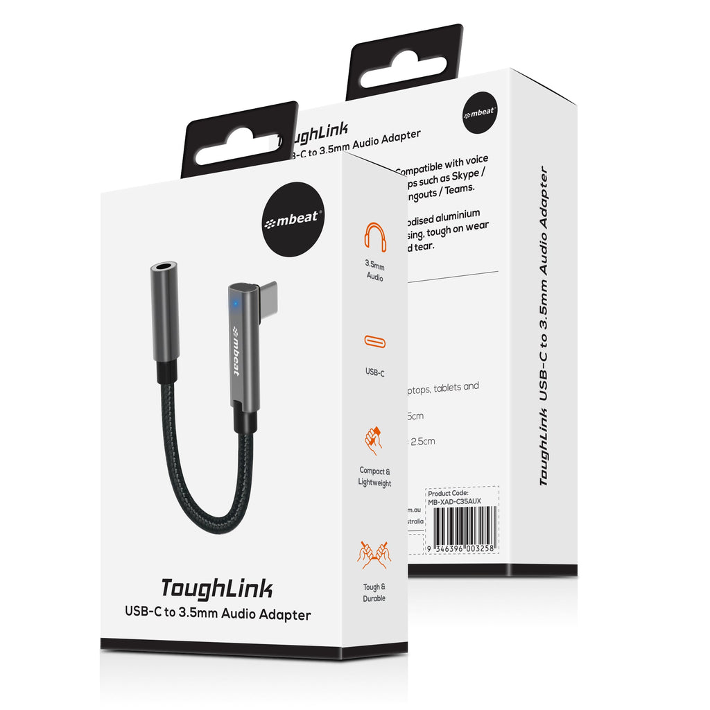 mbeat Elite USB-C to 3.5mm Headphone Audio Adapter | Add Jack to USB-C Devices MBEAT