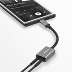 mbeat Elite USB-C to 3.5mm Audio Adapter | Headphone & Mic Jack - Grey MBEAT