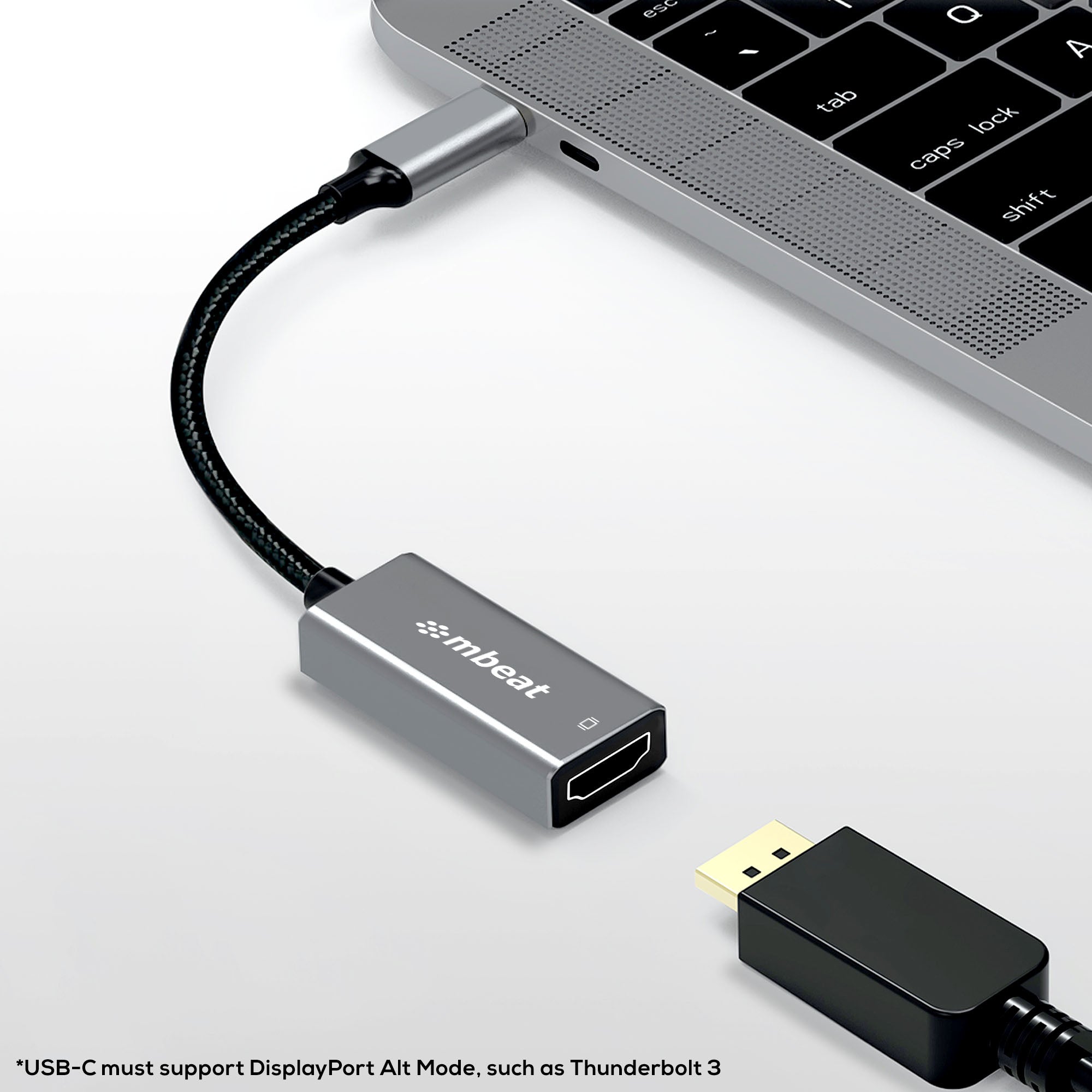 mbeat Elite USB-C to HDMI Adapter | 4K 60Hz Video Converter 