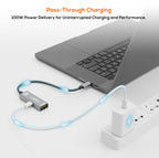 mbeat Tough Link USB-C to DisplayPort Adapter 4K 100W PD - Space Grey 