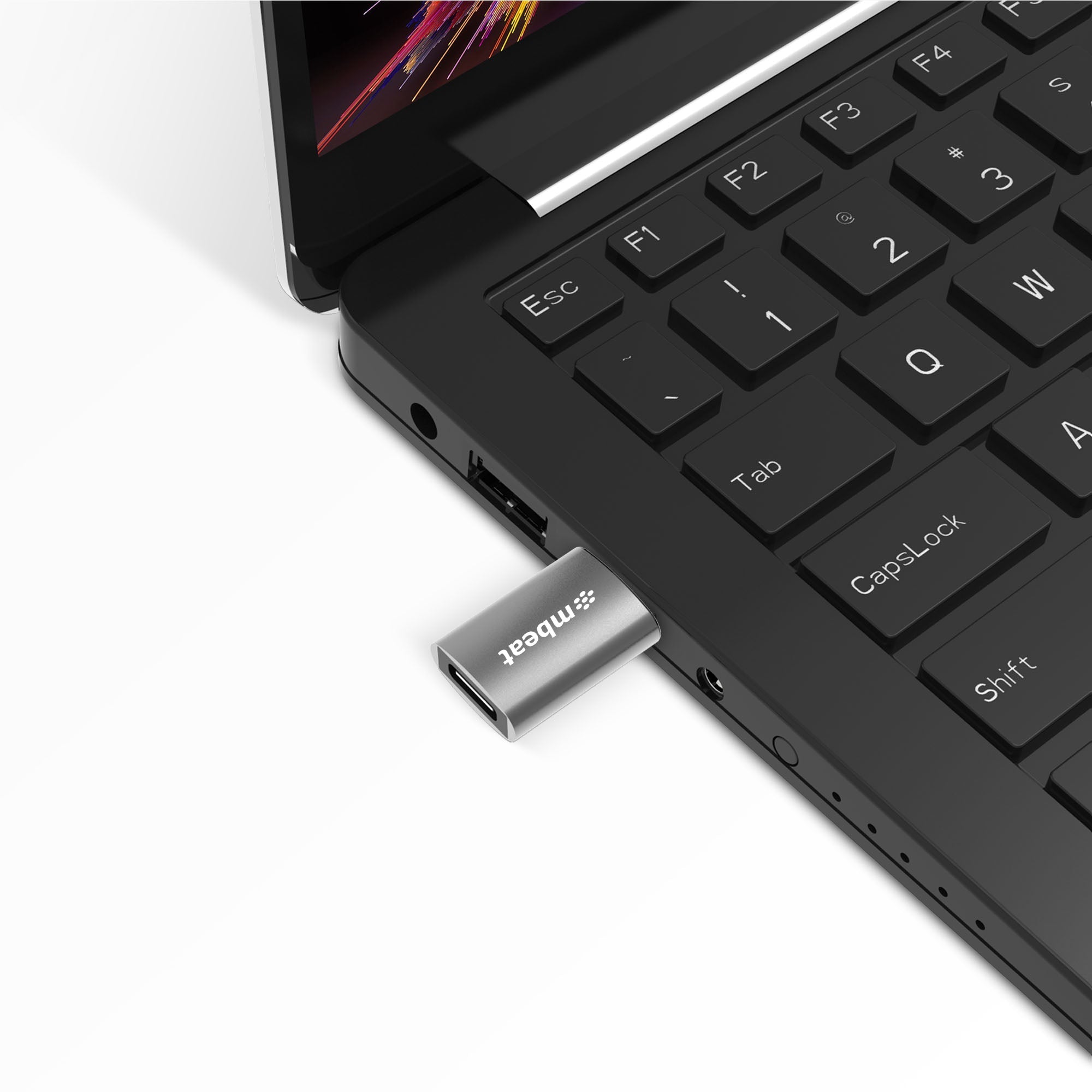mbeat Elite USB-A to USB-C Adapter - USB 3.0 5Gbps - Space Grey MBEAT