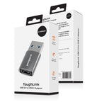 mbeat Elite USB-A to USB-C Adapter - USB 3.0 5Gbps - Space Grey MBEAT