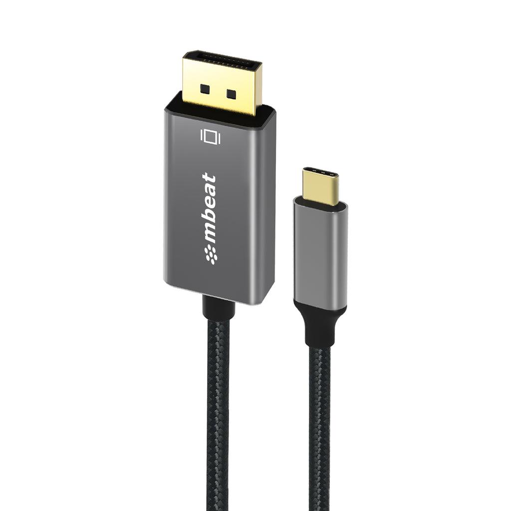 mbeat Tough Link 4K USB-C to DisplayPort Cable | 1.8m 