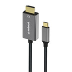 mbeat Tough Link 1.8m USB-C to HDMI 4K@60Hz Cable - Space Grey MBEAT