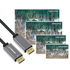 Tough Link 1.8m DisplayPort 1.4 Cable for 8K 4K Gaming - Space Grey