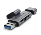 Simplecom USB-C & USB-A SD/MicroSD Card Reader - SuperSpeed 5Gbps Simplecom