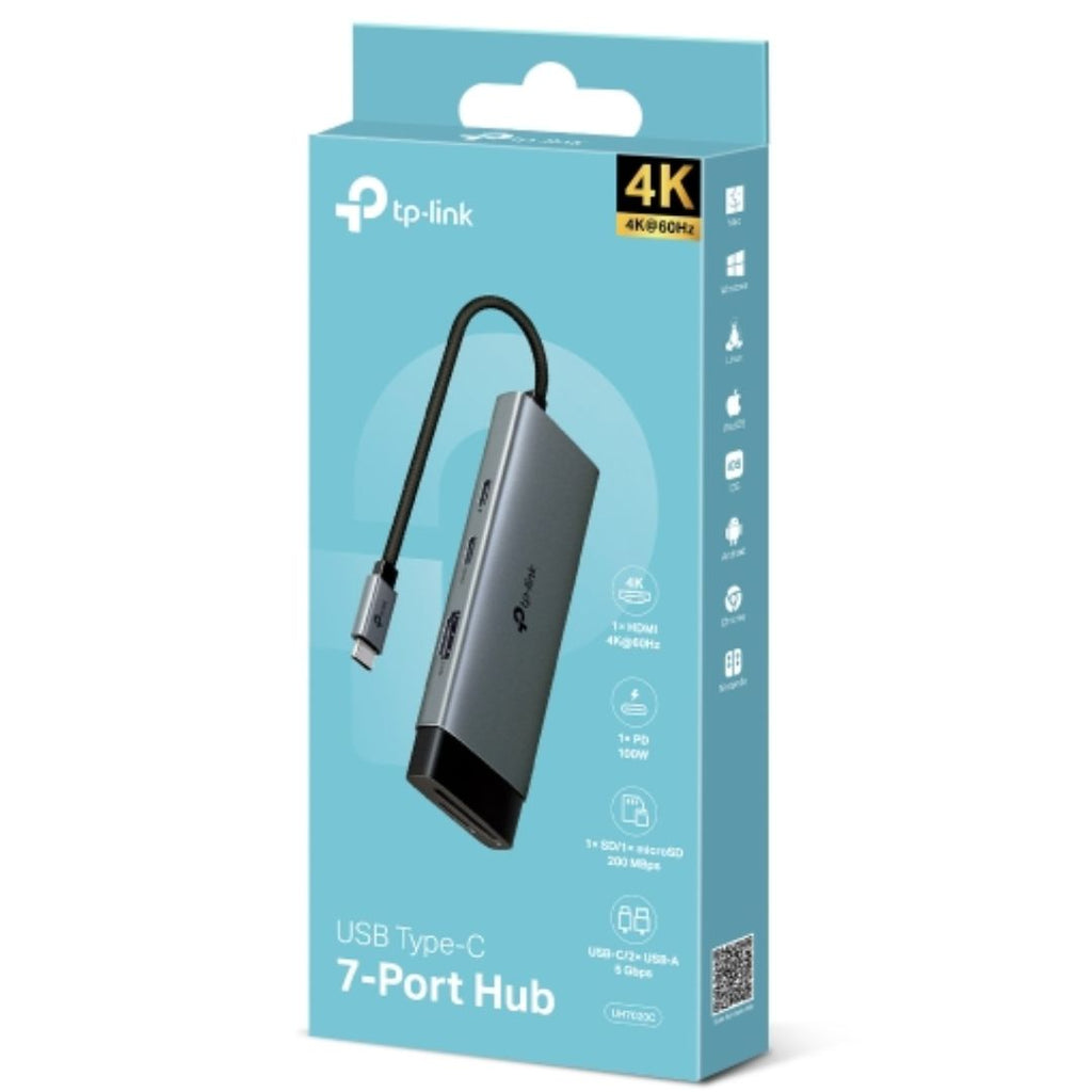 TP-Link USB-C 7-in-1 Hub: 4K HDMI, 100W PD, SD Card Reader TP-LINK