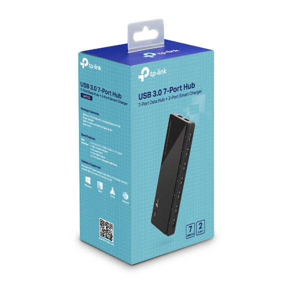 TP-Link UH720 USB 3.0 7-Port Hub with 2 Charging Ports 5V/2.4A 5Gbps transfer speeds for iOS and And - UH720