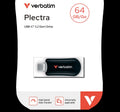 Verbatim Plectra USB-C Flash Drive | Fast Portable Storage Verbatim