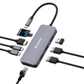 Verbatim USB-C Pro 9-in-1 Multiport Hub - HDMI, Ethernet, USB & SD