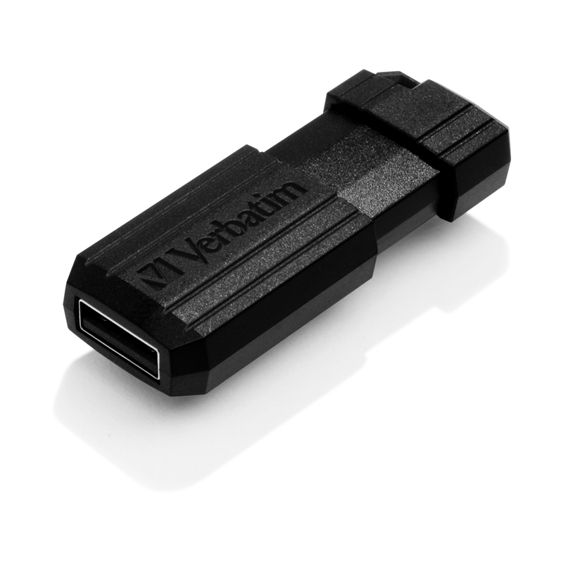 Verbatim Store'n'Go 16GB USB 2.0 Flash Drive - Slim Retractable Black 