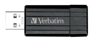 Verbatim Pinstripe USB Drive, capless retractable design