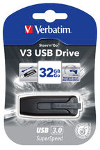 Verbatim 32GB USB 3.0 Flash Drive - SuperSpeed Data Transfer Verbatim