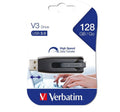 Verbatim Store'n'Go V3 USB 3.2 SuperSpeed 128GB Flash Drive - Grey 