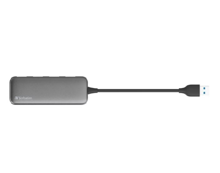 Verbatim 4-Port USB 3.1 Hub - Fast USB Port Expander Verbatim
