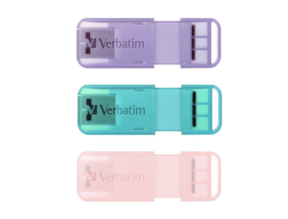 Verbatim 32GB PopUp USB Drive Triple Pack - Easy Portable Storage Verbatim