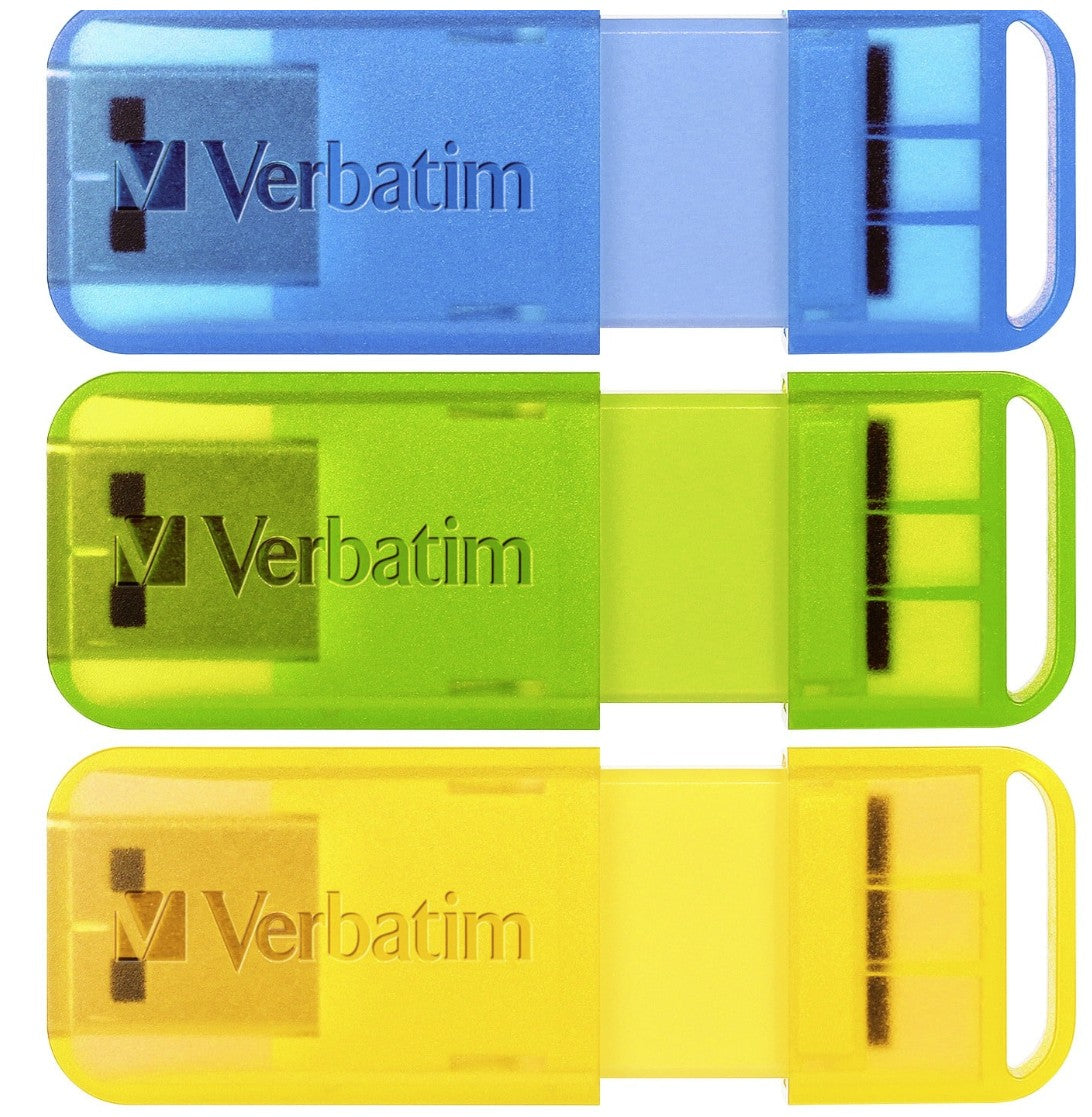 Verbatim 32GB PopUp USB Drive - Store 'n' Go Triple Pack Verbatim