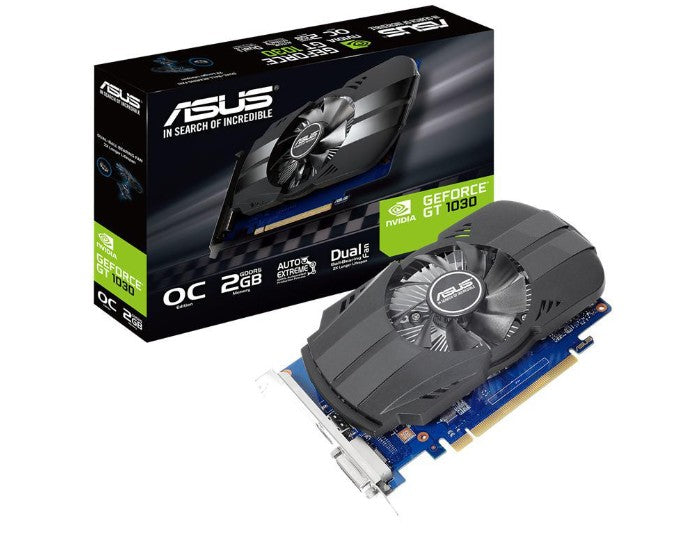 ASUS GT 1030 Phoenix 2GB OC Graphics Card - Boost Your PC ASUS