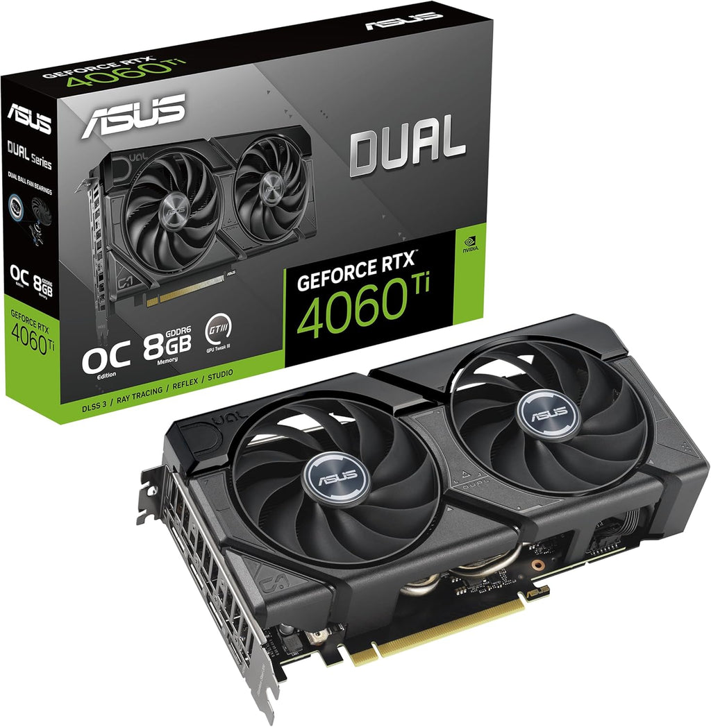 ASUS Dual GeForce RTX 4060 Ti EVO OC 8GB Gaming GPU ASUS