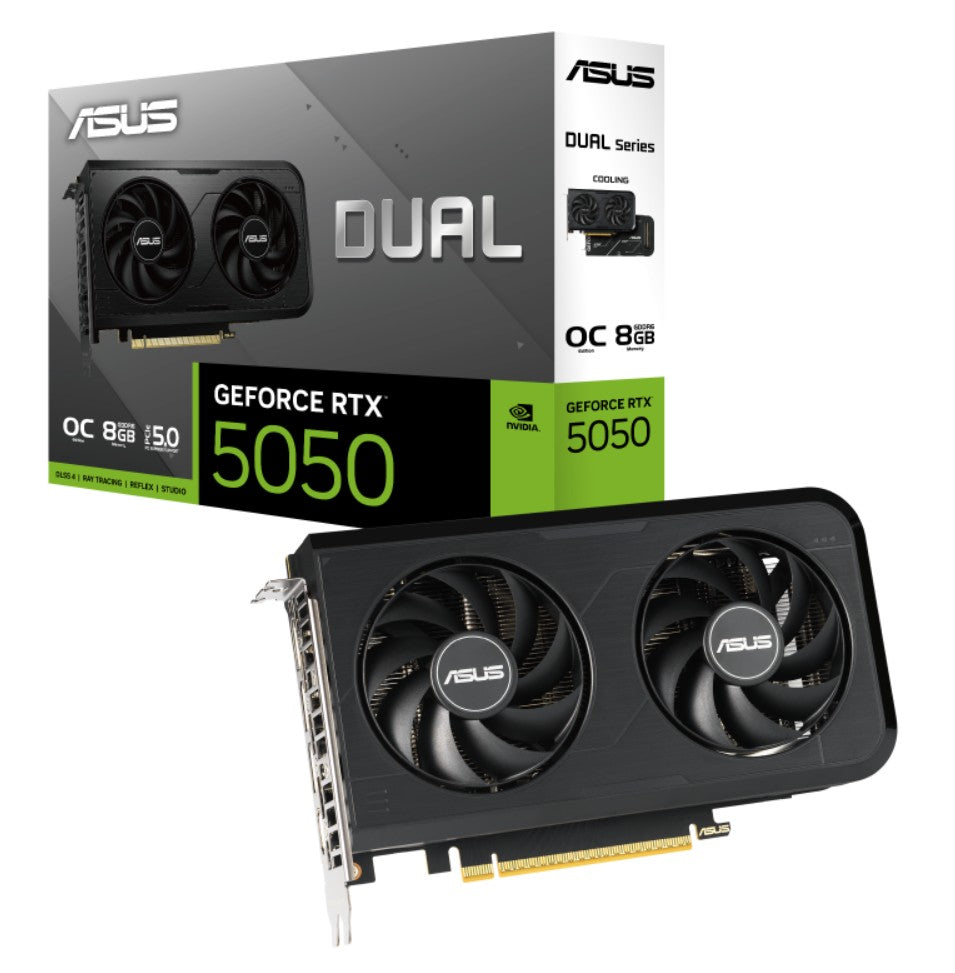 ASUS Dual GeForce RTX 5050 OC Edition 8GB GDDR6 Gaming Graphics Card ASUS