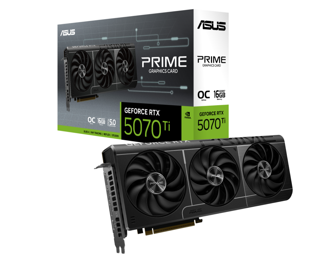 ASUS GeForce RTX 5070 Ti PRIME 16GB GDDR7 SFF Gaming GPU ASUS