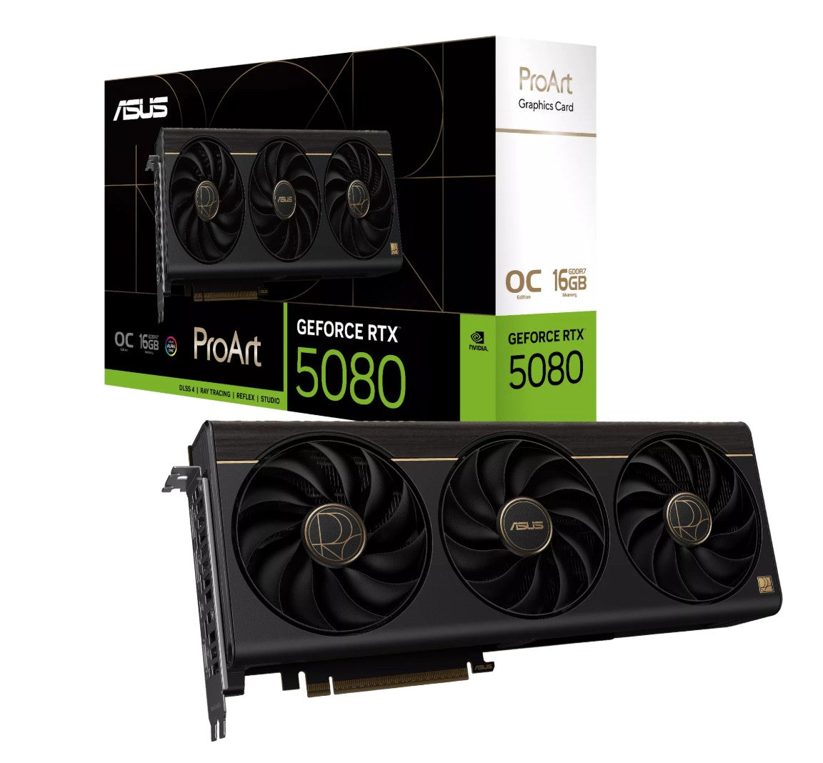 ASUS PROART GeForce RTX 5080 OC Edition 16GB GDDR7 Gaming GPU ASUS