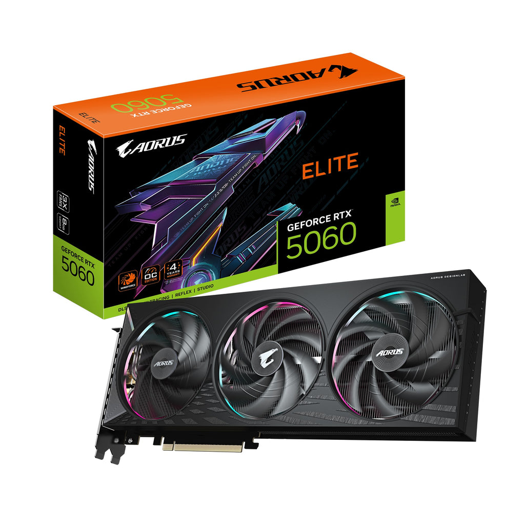 Gigabyte AORUS GeForce RTX 5060 ELITE 8G Gaming Graphics Card Gigabyte
