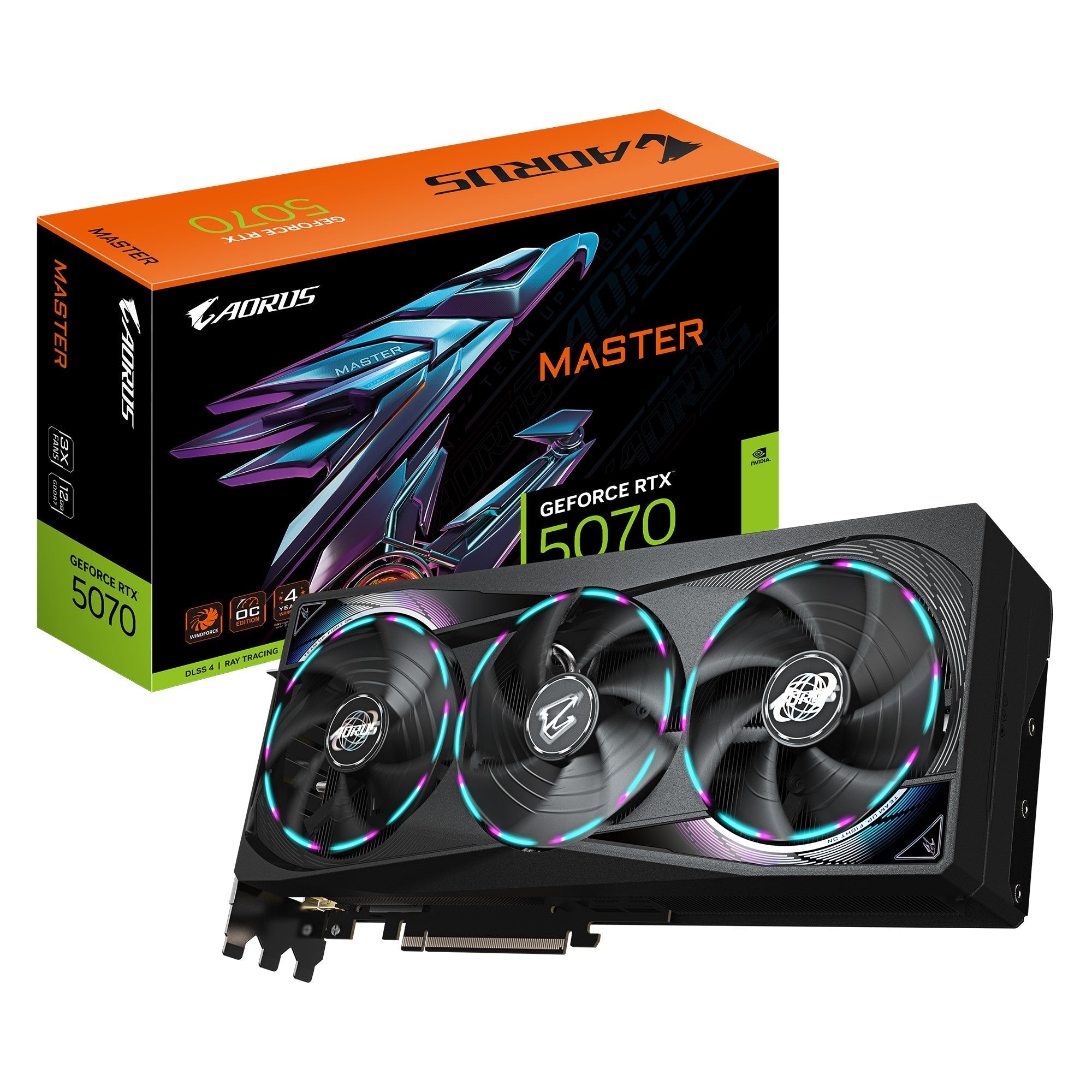 Gigabyte AORUS RTX 5070 MASTER 12GB Gaming Graphics Card Gigabyte