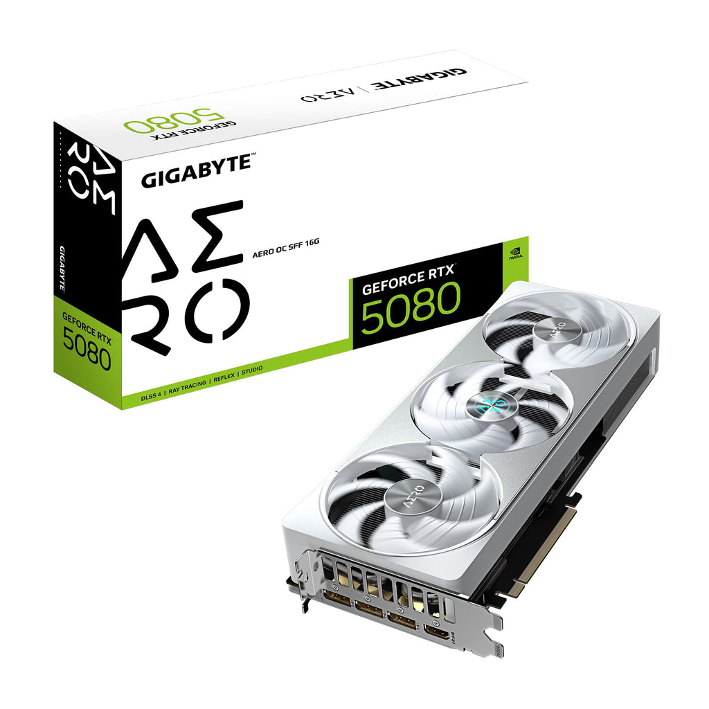 Gigabyte RTX 5080 AERO OC SFF 16GB Gaming GPU - NVIDIA Blackwell Gigabyte