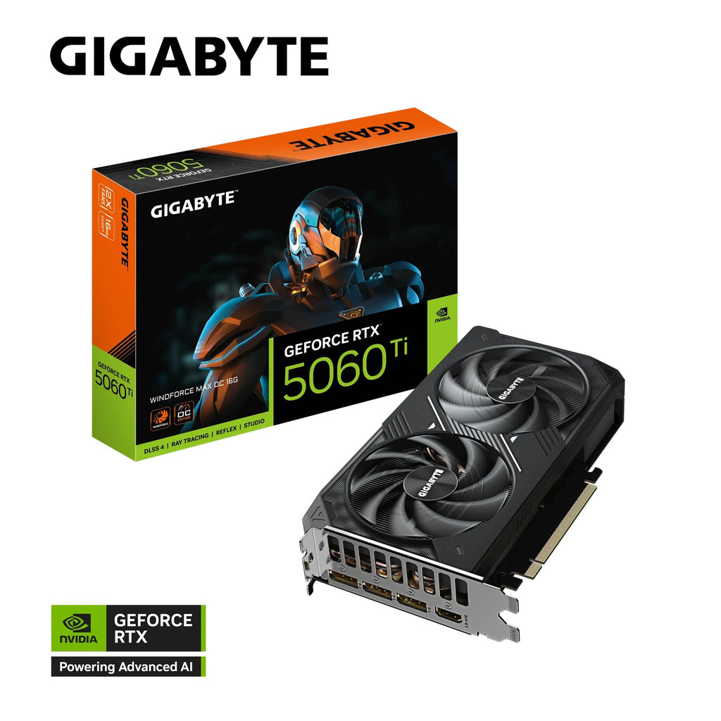 Gigabyte GeForce RTX 5060 Ti WINDFORCE MAX OC 16GB Gaming Graphics Card Gigabyte