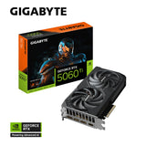 Gigabyte GeForce RTX™ 5060 Ti WINDFORCE OC 16G, 2587 MHz, CUDA TBD, 28 Gbps, GDDR7, 128 bit, PCI-E 5.0, PSU 65