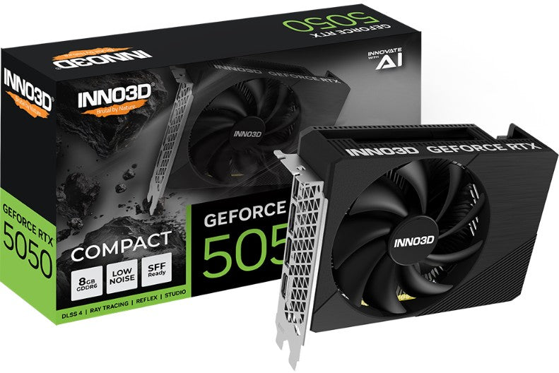 INNO3D GeForce RTX 5050 COMPACT Gaming GPU - Small PC Power INNO3D