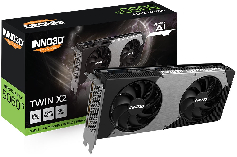 INNO3D RTX 5060 Ti TWIN X2 16GB GDDR7 Gaming GPU INNO3D