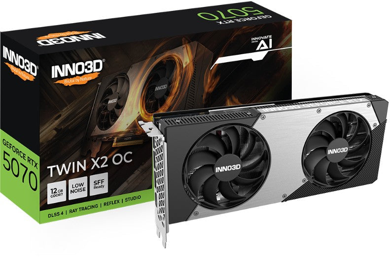 INNO3D GeForce RTX 5070 TWIN X2 OC 12GB GDDR7 Gaming GPU INNO3D
