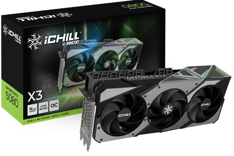 INNO3D GeForce RTX 5080 ICHILL X3 V2 16GB Gaming Graphics Card INNO3D