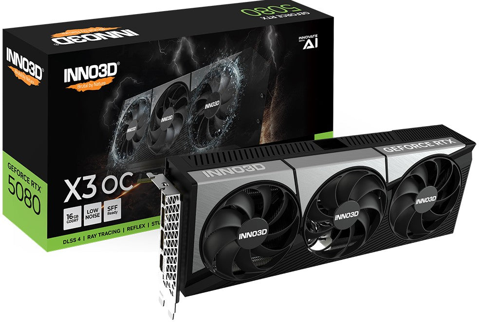 INNO3D RTX 5080 X3 OC 16GB GDDR7 Gaming GPU - Next-Gen Performance INNO3D