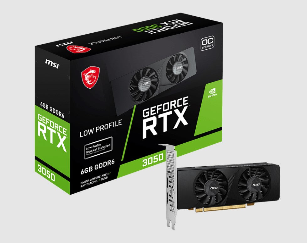 MSI GeForce RTX 3050 LP 6GB OC Graphics Card MSI