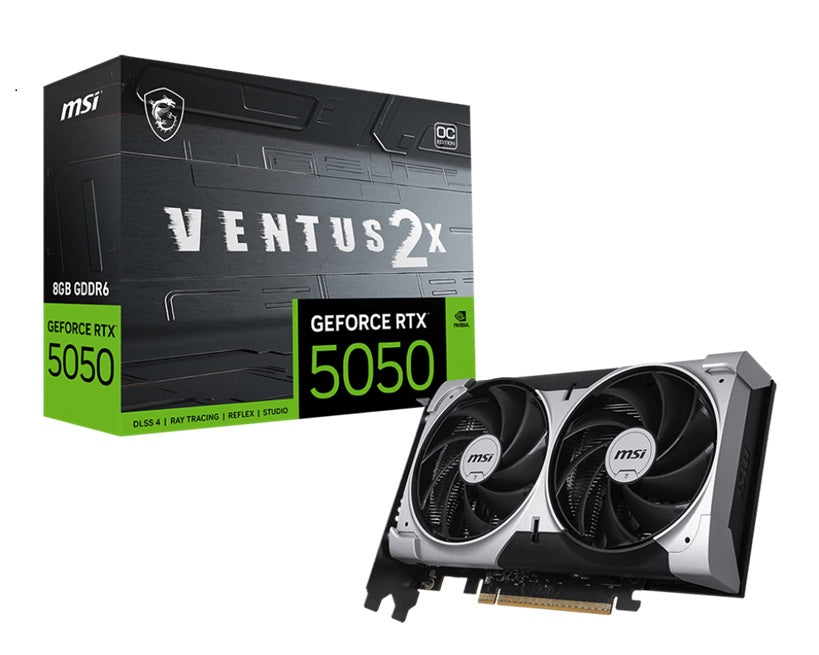MSI GeForce RTX 5050 VENTUS 2X OC 8GB Gaming Graphics Card MSI