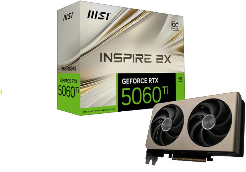 MSI GeForce RTX 5060 Ti 16G INSPIRE 2X OC Gaming Graphics Card MSI
