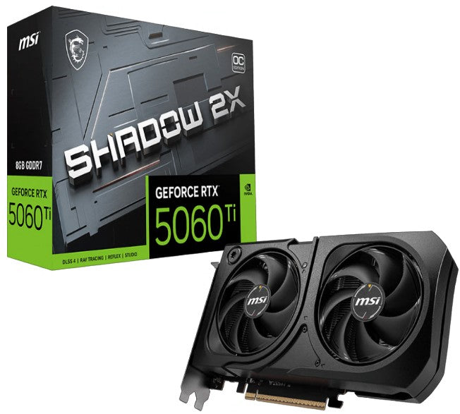 MSI GeForce RTX 5060 Ti 8GB SHADOW Gaming Graphics Card OC MSI