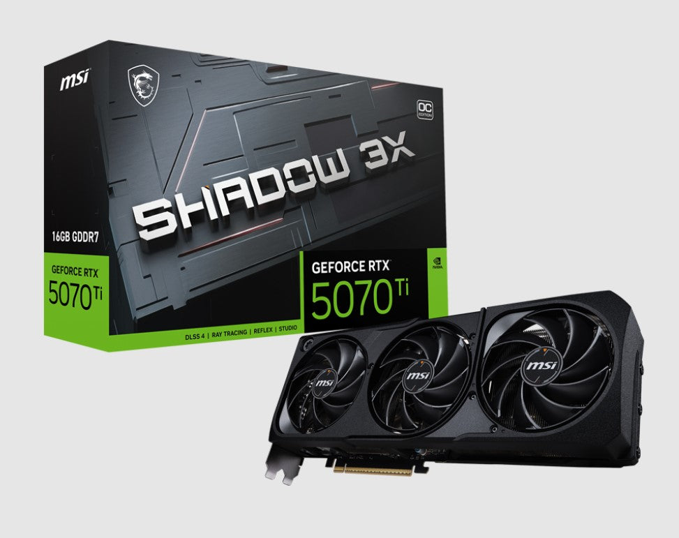 MSI GeForce RTX 5070 Ti 16G SHADOW 3X OC Gaming Graphics Card MSI