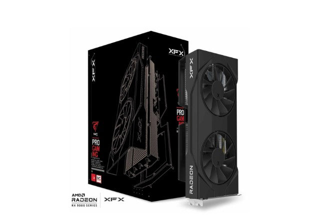 XFX Swift AMD Radeon RX 9060XT OC Gaming GPU 16GB GDDR6 XFX