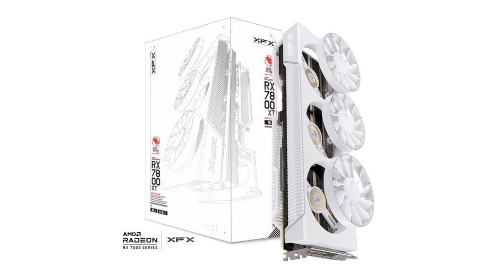 XFX RX 9070XT OC White 16GB GDDR6 Gaming GPU | PCIe 5.0 RDNA 4 XFX