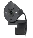Logitech Brio 300 Full HD Webcam - Graphite | Clear Video Calls 