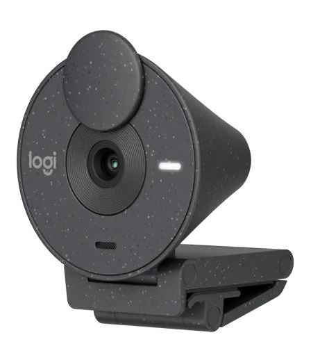 Logitech Brio 300 Full HD Webcam - Graphite | Clear Video Calls 