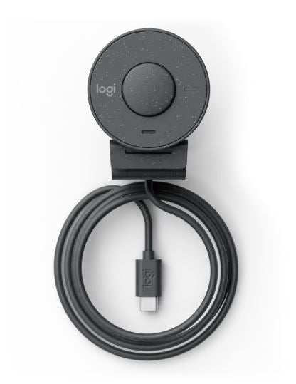Logitech Brio 300 Full HD Webcam - Graphite | Clear Video Calls 