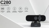 Rapoo C280 2K HD Webcam | Privacy Cover & Mic for Clear Online Meetings Rapoo